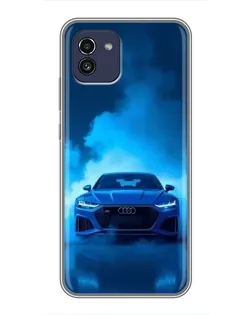 Чохол для Samsung Galaxy A03 (A035) з картинкою «Audi — блакитна енергія» Чохол для Samsung Galaxy A03 (A035) з картинкою «Audi — блакитна енергія»