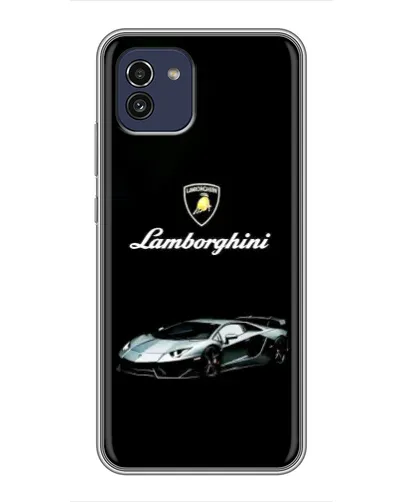 Чехол для Samsung Galaxy A03 (A035) с картинкой «Логотип Lamborghini классика» Чехол для Samsung Galaxy A03 (A035) с картинкой «Логотип Lamborghini классика»