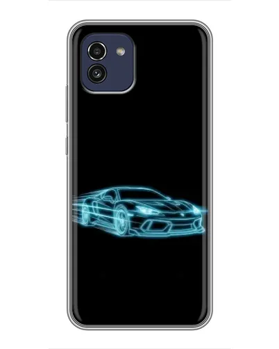 Чехол для Samsung Galaxy A03 (A035) с картинкой «Неоновый контур Lamborghini» Чехол для Samsung Galaxy A03 (A035) с картинкой «Неоновый контур Lamborghini»