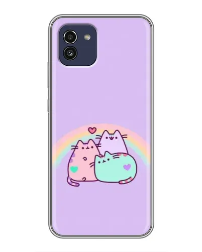 Чохол для Samsung Galaxy A03 (A035) з картинкою «Веселкові Пушини» Чохол для Samsung Galaxy A03 (A035) з картинкою «Веселкові Пушини»