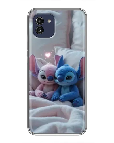 Чехол для Samsung Galaxy A03 (A035) с картинкой «Плюшевые Стич Ангел» Чехол для Samsung Galaxy A03 (A035) с картинкой «Плюшевые Стич Ангел»