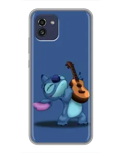 Чехол для Samsung Galaxy A03 (A035) с картинкой «Стич с укулеле» Чехол для Samsung Galaxy A03 (A035) с картинкой «Стич с укулеле»