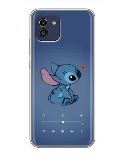 Чехол для Samsung Galaxy A03 (A035) с картинкой «Музыкальный Stitch» Чехол для Samsung Galaxy A03 (A035) с картинкой «Музыкальный Stitch»