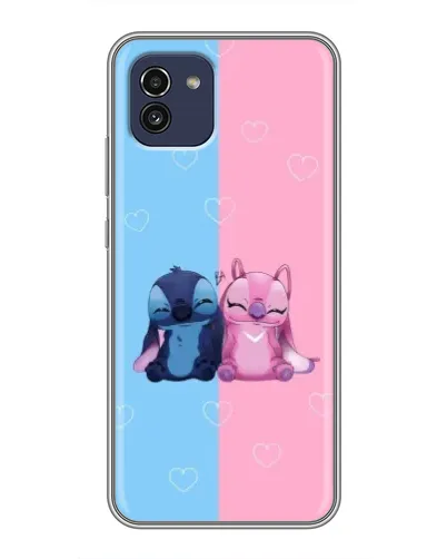 Чехол для Samsung Galaxy A03 (A035) с картинкой «Stitch и Angel Love» Чехол для Samsung Galaxy A03 (A035) с картинкой «Stitch и Angel Love»