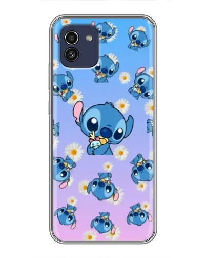 Чехол для Samsung Galaxy A03 (A035) с картинкой «Паттерн со Стичем» Чехол для Samsung Galaxy A03 (A035) с картинкой «Паттерн со Стичем»