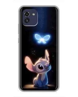 Чехол для Samsung Galaxy A03 (A035) с картинкой «Сияющий Стич» Чехол для Samsung Galaxy A03 (A035) с картинкой «Сияющий Стич»