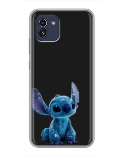 Чехол для Samsung Galaxy A03 (A035) с картинкой «Стич на черном» Чехол для Samsung Galaxy A03 (A035) с картинкой «Стич на черном»