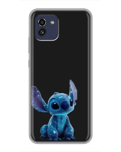 Чехол для Samsung Galaxy A03 (A035) с картинкой «Стич на черном» Чехол для Samsung Galaxy A03 (A035) с картинкой «Стич на черном»