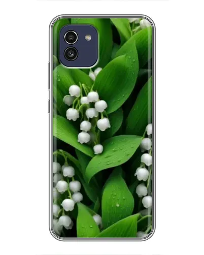 Чехол для Samsung Galaxy A03 (A035) с картинкой «Ландыши в зелени»