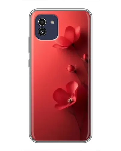 Чехол для Samsung Galaxy A03 (A035) с картинкой «Маковые соцветия»