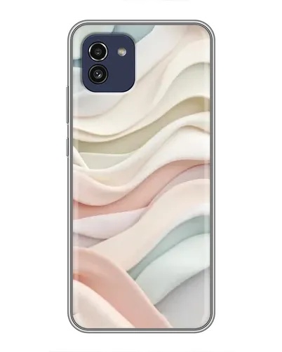 Чехол для Samsung Galaxy A03 (A035) с картинкой «Пастельные нежные волны»