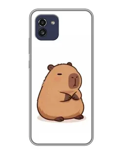 Чехол для Samsung Galaxy A03 (A035) с картинкой «Толстенькая капибара»