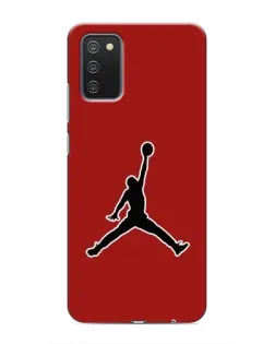Чехол для Samsung Galaxy A03s с картинкой «Jordan Red Back»