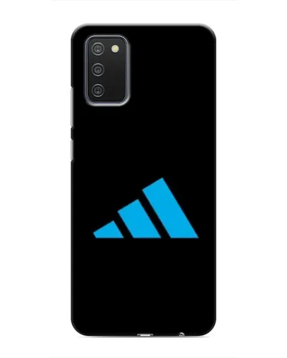 Чехол для Samsung Galaxy A03s с картинкой «Adidas Cyan Logo»