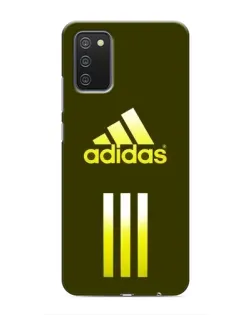 Чехол для Samsung Galaxy A03s с картинкой «Оливковый градиент Adidas»