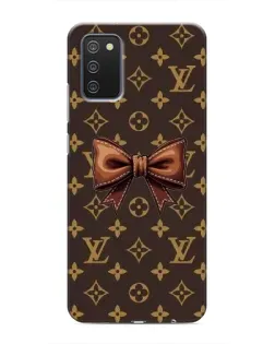 Чехол для Samsung Galaxy A03s с картинкой «LV с бантом»