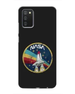 Чехол для Samsung Galaxy A03s с картинкой «NASA — эмблема миссии»