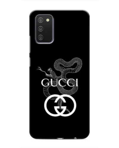 Чехол для Samsung Galaxy A03s с картинкой «Gucci — серебряная змея» Чехол для Samsung Galaxy A03s с картинкой «Gucci — серебряная змея»