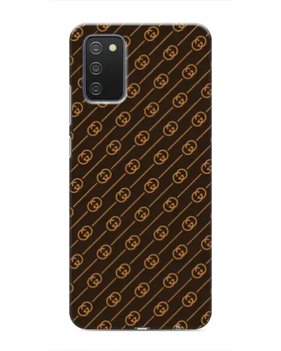 Чехол для Samsung Galaxy A03s с картинкой «Gucci — золотые диагонали» Чехол для Samsung Galaxy A03s с картинкой «Gucci — золотые диагонали»