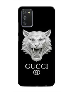 Чохол для Samsung Galaxy A03s з картинкою «Gucci — срібний лев»