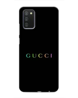 Чохол для Samsung Galaxy A03s з картинкою «Gucci — неоновий мінімалізм»