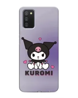 Чехол для Samsung Galaxy A03s с картинкой «Kuromi — фиолетовый арт»