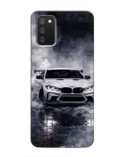 Чехол для Samsung Galaxy A03s с картинкой «BMW сквозь туман»