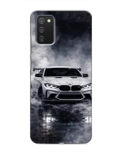 Чехол для Samsung Galaxy A03s с картинкой «BMW сквозь туман» Чехол для Samsung Galaxy A03s с картинкой «BMW сквозь туман»