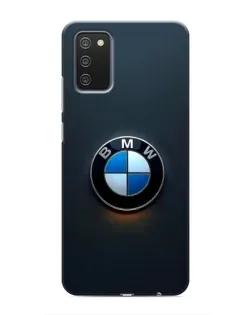 Чехол для Samsung Galaxy A03s с картинкой «Логотип BMW — минимализм»