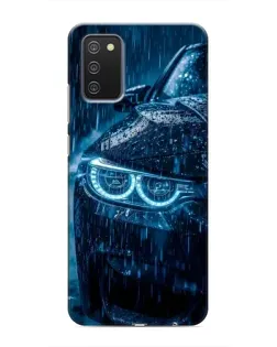 Чехол для Samsung Galaxy A03s с картинкой «BMW под дождем»