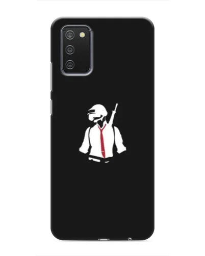 Чехол для Samsung Galaxy A03s с картинкой «PUBG — силуэт воина» Чехол для Samsung Galaxy A03s с картинкой «PUBG — силуэт воина»