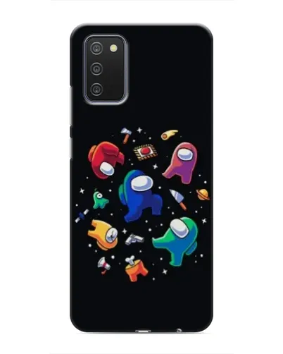 Чехол для Samsung Galaxy A03s с картинкой «Among Us космос» Чехол для Samsung Galaxy A03s с картинкой «Among Us космос»