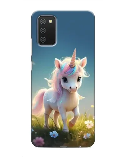 Чехол для Samsung Galaxy A03s с картинкой «Единорог на поляне» Чехол для Samsung Galaxy A03s с картинкой «Единорог на поляне»
