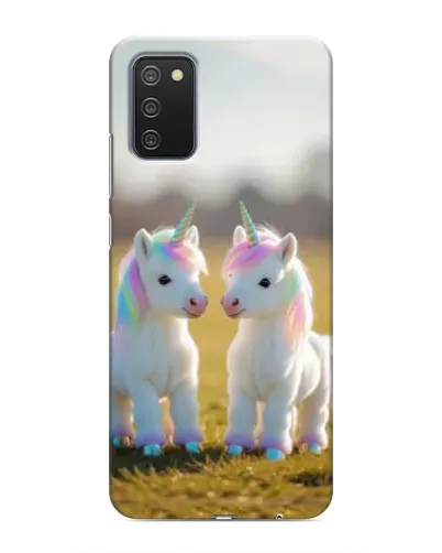 Чехол для Samsung Galaxy A03s с картинкой «Пара единорогов» Чехол для Samsung Galaxy A03s с картинкой «Пара единорогов»