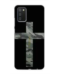 Чехол для Samsung Galaxy A03s с картинкой «Милитари Крест»