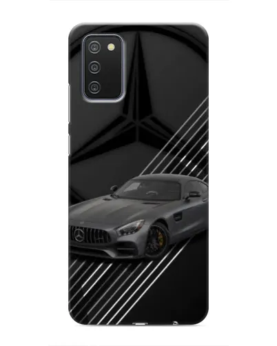 Чехол для Samsung Galaxy A03s с картинкой «Mercedes AMG — графика»