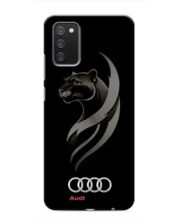 Чехол для Samsung Galaxy A03s с картинкой «Графика — пантера и Audi» Чехол для Samsung Galaxy A03s с картинкой «Графика — пантера и Audi»