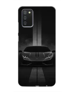 Чехол для Samsung Galaxy A03s с картинкой «Lamborghini симметрия дорог»