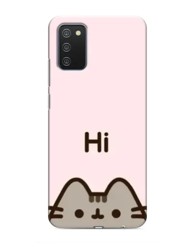Чехол для Samsung Galaxy A03s с картинкой «Пушин говорит Hi»
