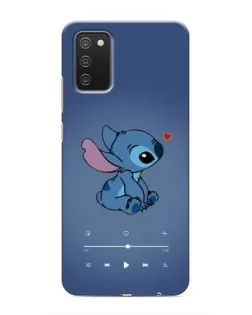 Чехол для Samsung Galaxy A03s с картинкой «Музыкальный Stitch»