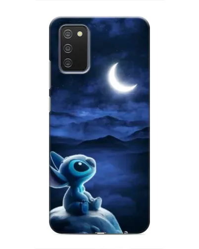 Чехол для Samsung Galaxy A03s с картинкой «Лунная ночь Стича»