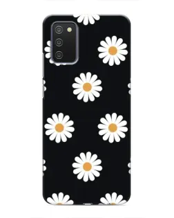 Чохол для Samsung Galaxy A03s з картинкою «Ромашки на чорному» Чохол для Samsung Galaxy A03s з картинкою «Ромашки на чорному»