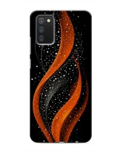Чехол для Samsung Galaxy A03s с картинкой «Огненная звездная волна»