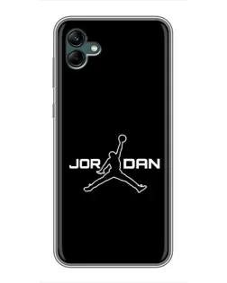 Чехол для Samsung Galaxy A04 с картинкой «Nike Pink Swirl»