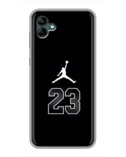 Чехол для Samsung Galaxy A04 с картинкой «Jordan Flight 23» Чехол для Samsung Galaxy A04 с картинкой «Jordan Flight 23»