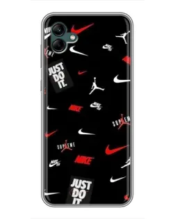 Чехол для Samsung Galaxy A04 с картинкой «Nike Mix Pattern» Чехол для Samsung Galaxy A04 с картинкой «Nike Mix Pattern»