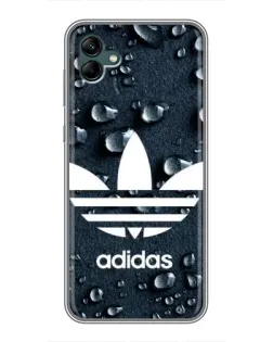 Чехол для Samsung Galaxy A04 с картинкой «Adidas Trefoil Blue»