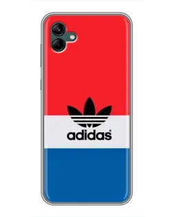 Чехол для Samsung Galaxy A04 с картинкой «Ретро блоки Adidas»