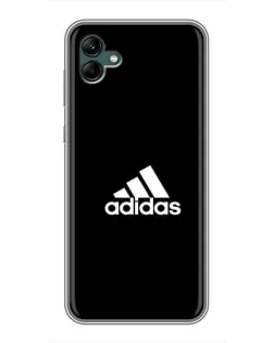Чехол для Samsung Galaxy A04 с картинкой «Черная классика Adidas»