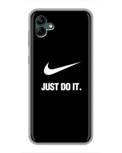 Чехол для Samsung Galaxy A04 с картинкой «Классический принт Nike»